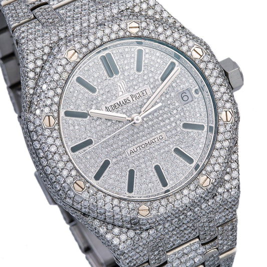 Audemars Piguet Royal Oak Selfwinding 15450ST 37MM Iced Out With 20.75 CT Diamonds