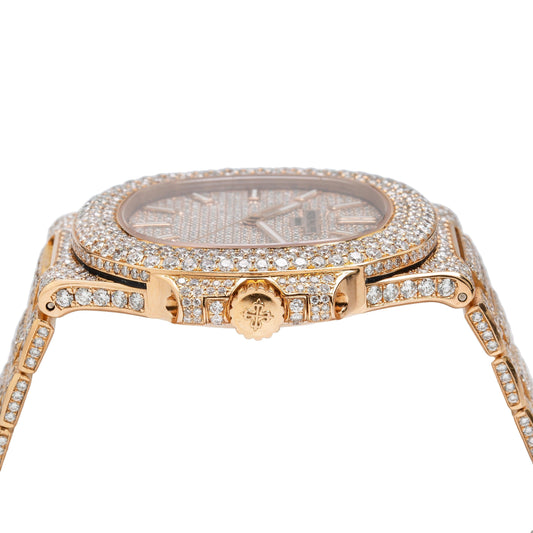 18K Rose Gold Patek Philippe Nautilus 5711/1R 40mm Diamond Watch