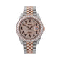 Rolex Datejust 41MM 126331 Diamond Paved Eastern Arabic Dial Diamond Bezel Two Tone Rose Gold Full Diamond Jubilee Bracelet 17.75ct