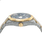 Rolex Sky-Dweller 42MM 326933 Black Dial Fluted Bezel Two Tone Yellow Gold Full Diamond Oyster Bracelet 21.5ct