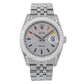 Rolex Datejust 36MM 116234 Diamond Paved Rainbow Hour Dial Diamond Bezel Stainless Steel Full Diamond Jubilee Bracelet 13.25ct