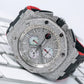Audemars Piguet Royal Oak Offshore 26400SO Silver Diamond Dial With Leather Bracelet