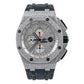 Audemars Piguet Royal Oak Offshore 26400SO Silver Diamond Dial With Leather Bracelet