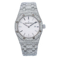 Audemars Piguet Royal Oak Lady 67651ST 33MM White Dial With 18.25 CT Diamonds