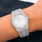 Audemars Piguet Royal Oak Lady 67651ST 33MM White Dial With 18.25 CT Diamonds