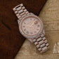 Rolex Day-Date 40MM 228235 Diamond Paved Roman Dial Diamond Bezel 18K Rose Gold Full Diamond President Bracelet 25.25ct