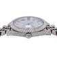Rolex Datejust 41MM 126300 Diamond Paved Roman Dial Diamond Bezel Stainless Steel Full Diamond Jubilee Bracelet