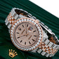 Rolex Datejust 36MM 116231 Diamond Paved Dial Diamond Bezel Two Tone Rose Gold Full Diamond Jubilee Bracelet 11.75ct