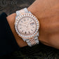 Rolex Datejust 36MM 116231 Diamond Paved Dial Diamond Bezel Two Tone Rose Gold Full Diamond Jubilee Bracelet 11.75ct