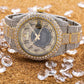 Rolex Sky-Dweller 42MM 326933 Diamond Paved Eastern Arabic Dial Diamond Bezel Two Tone Yellow Gold Full Diamond Oyster Bracelet 25.75ct