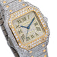Cartier Santos W2SA00163 35MM Champagne Diamond Dial With Two Tone Bracelet