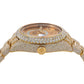 Rolex Sky-Dweller 42MM 326938 Champagne Dial Diamond Bezel 18K Yellow Gold Full Diamond Oyster Bracelet 31ct