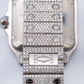 Cartier Santos WSSA0009 40MM White Dial With 17.96 CT Diamonds