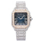 Cartier Santos WSSA0030 40MM Blue Dial With 17.95 CT Diamonds