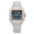 Cartier Santos WSSA0030 40MM Blue Dial With 17.95 CT Diamonds