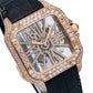 Cartier Santos WHSA0018 39.8MM Skeleton Dial With 6.75 CT Diamonds