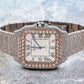 Cartier Santos WSSA0009 40MM White Dial With 17.96 CT Diamonds