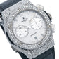 Hublot Classic Fusion Chronograph 45MM White Dial With 9.50 CT Diamonds