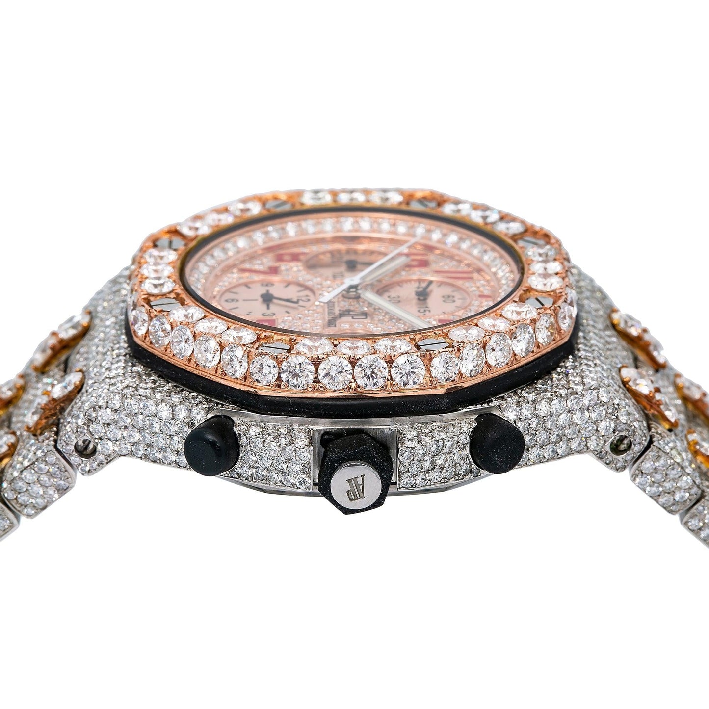 Audemars Piguet Royal Oak Offshore Chronograph 26170ST 42MM Rose Gold Diamond Dial With Two Tone Bracelet