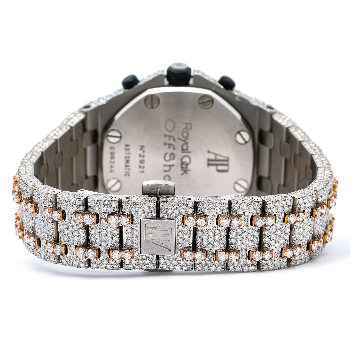 Audemars Piguet Royal Oak Offshore Chronograph 26170ST 42MM Rose Gold Diamond Dial With Two Tone Bracelet