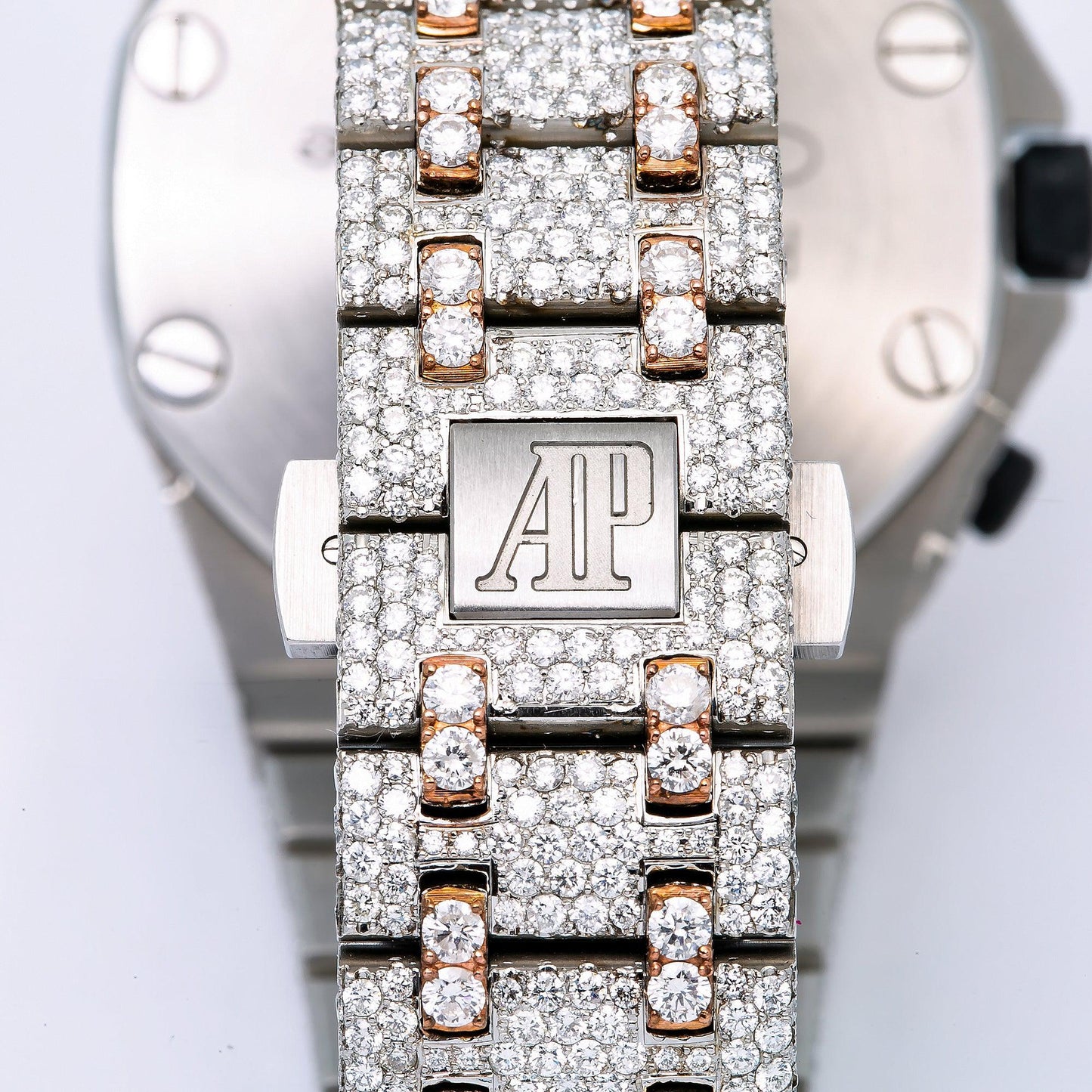 Audemars Piguet Royal Oak Offshore Chronograph 26170ST 42MM Rose Gold Diamond Dial With Two Tone Bracelet