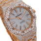 Audemars Piguet Royal Oak 15400OR 41MM White Diamond Dial With 27.75 CT Diamonds