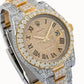 Rolex Datejust II 41MM 116333 Diamond Paved Roman Dial Diamond Bezel Two Tone Yellow Gold Full Diamond Oyster Bracelet 19.75ct