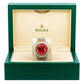 Rolex Datejust 36MM 1601 Red Roman Diamond Dial Diamond Bezel Two Tone Yellow Gold Full Diamond Jubilee Bracelet 8.25ct