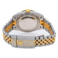 Rolex Datejust 41MM 126333 Diamond Paved Red Roman Dial Diamond Bezel Two Tone Yellow Gold Full Diamond Jubilee Bracelet
