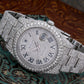 Rolex Datejust 41MM 116334 Diamond Paved Roman Dial Diamond Bezel Stainless Steel Full Diamond Oyster Bracelet