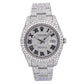 Rolex Datejust 41MM 116334 Diamond Paved Roman Dial Diamond Bezel Stainless Steel Full Diamond Oyster Bracelet