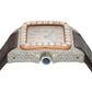Cartier Santos 100 W20073X8 41MM Rose Gold Diamond Dial With 11.35 CT Diamonds