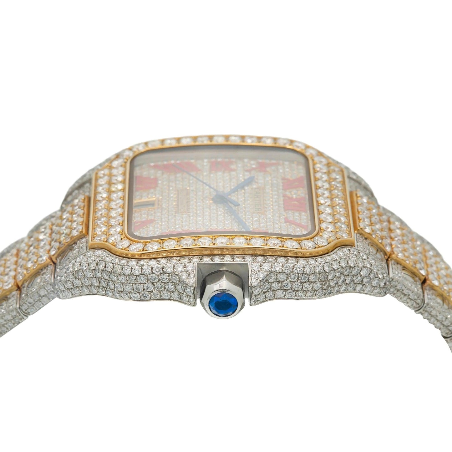 Cartier Santos WSSA0018 40MM Two Tone Yellow Gold Diamond Dial With 18.75 CT Diamonds