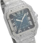 Cartier Santos WSSA0009 40MM Blue Dial With Diamond Bezel
