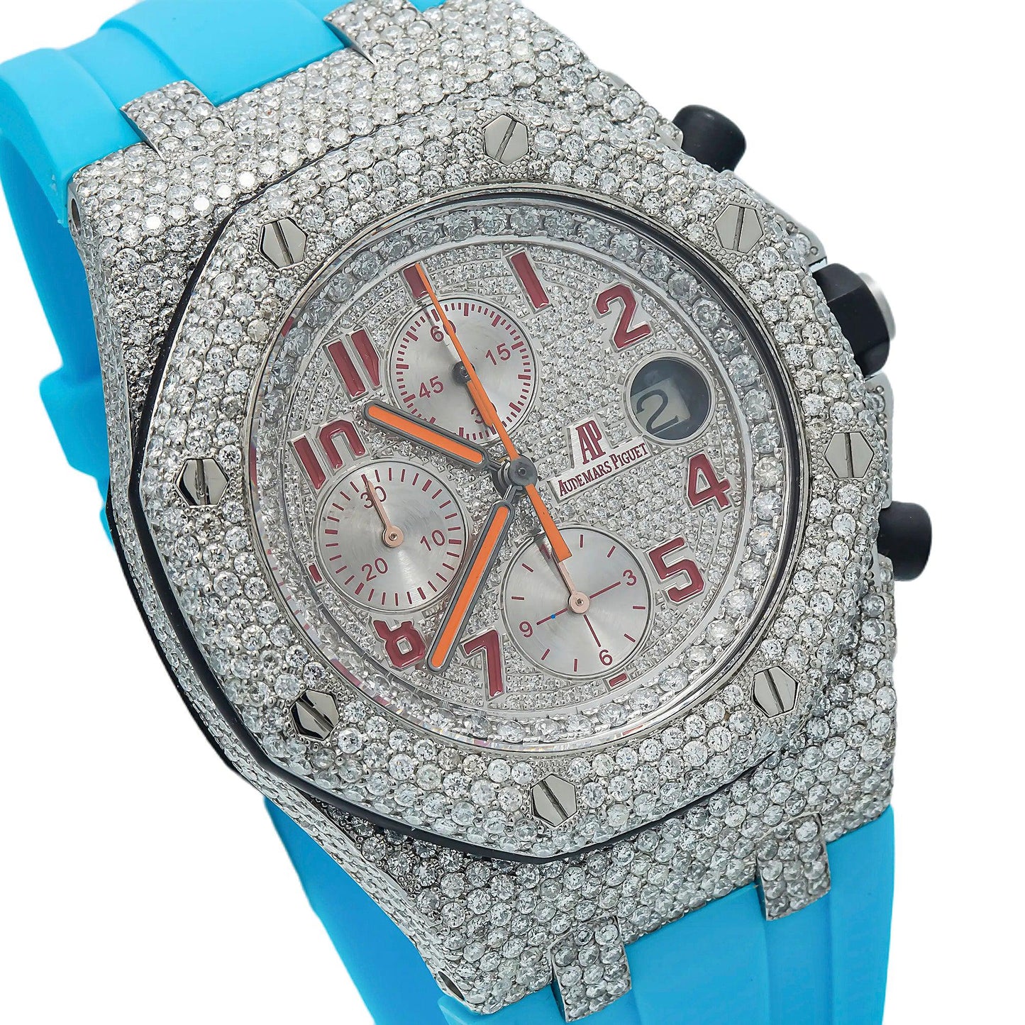 Audemars Piguet Royal Oak Offshore Chronograph 26170ST 42MM Diamond Dial With 10.75 CT Diamonds