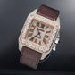 Cartier Santos 100 W20073X8 41MM Rose Gold Diamond Dial With 11.35 CT Diamonds