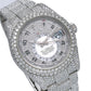 Rolex Sky-Dweller 42MM 326934 Diamond Paved Arabic Dial Diamond Bezel Stainless Steel Full Diamond Oyster Bracelet 22.94ct