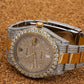 Rolex Datejust 41MM 116333 Diamond Paved Dial Diamond Bezel Two Tone Yellow Gold Semi Diamond Oyster Bracelet