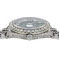 Rolex Datejust 36MM 1601 Green Roman Diamond Dial Diamond Bezel Stainless Steel Full Diamond Jubilee Bracelet 8.25ct