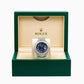 Rolex Datejust 36MM 116234 Blue Roman Diamond Dial Diamond Bezel Stainless Steel Full Diamond Oyster Bracelet 14.75ct