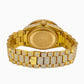 Rolex Day-Date 36MM 18038 Champagne Roman Diamond Dial Diamond Bezel 18K Yellow Gold Full Diamond President Bracelet 18.83ct