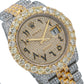 Rolex Datejust 36MM 116233 Diamond Paved Eastern Arabic Dial Diamond Bezel Two Tone Yellow Gold Full Diamond Jubilee Bracelet