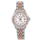 Rolex Datejust 26MM 69173 White Diamond Dial Diamond Bezel Two Tone Rose Gold Full Diamond Jubilee Bracelet
