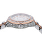 Rolex Datejust 26MM 69173 White Diamond Dial Diamond Bezel Two Tone Rose Gold Full Diamond Jubilee Bracelet