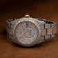 Rolex Sky-Dweller 42MM 326933 White Dial Diamond Bezel Two Tone Yellow Gold Full Diamond Oyster Bracelet