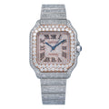 Cartier Santos WSSA0029 35MM Rose Gold Diamond Dial With 18.75 CT Diamonds