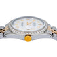 Rolex Datejust 36MM 1601 Mother of Pearl Diamond Dial Diamond Bezel Two Tone Yellow Gold Full Diamond Jubilee Bracelet