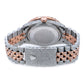 Rolex Datejust 36MM 1601 Turquoise Eastern Arabic Diamond Dial Diamond Bezel Two Tone Rose Gold Full Diamond Jubilee Bracelet