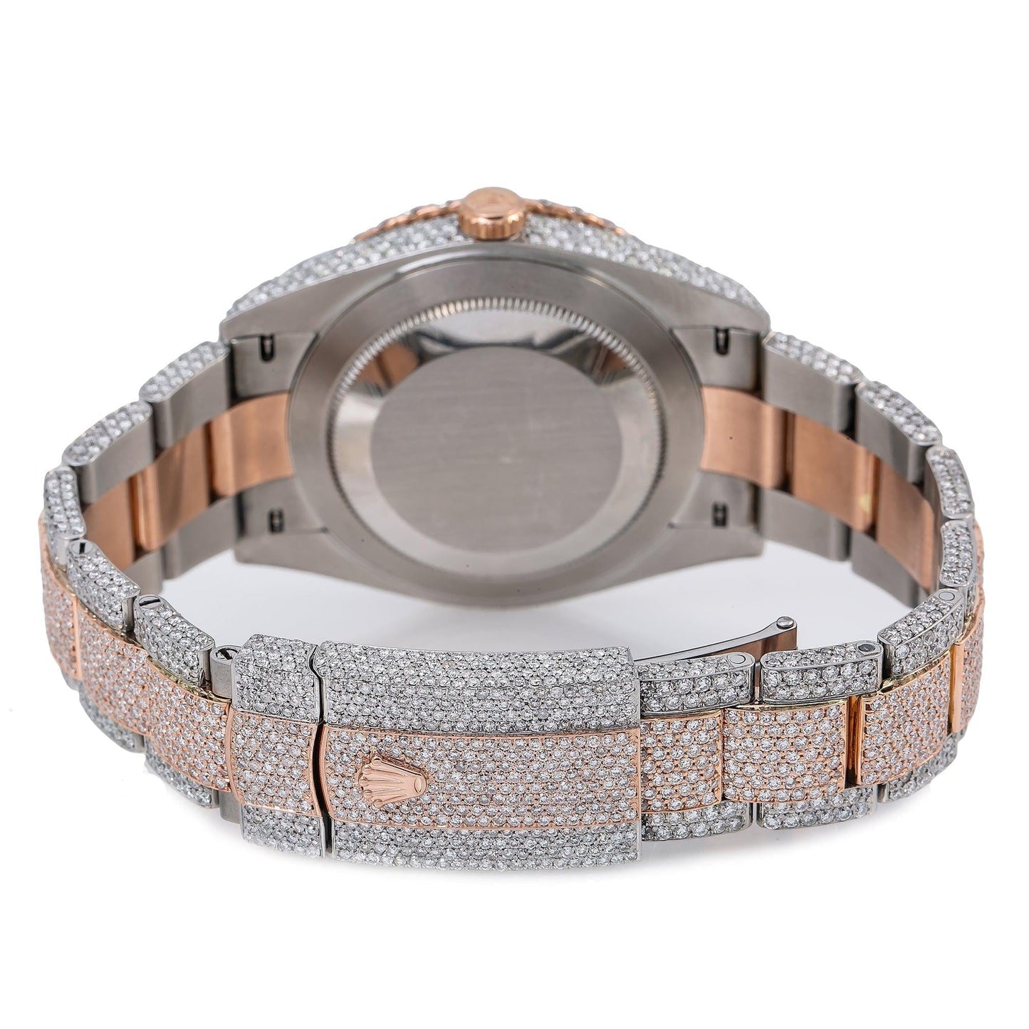 Rolex Datejust 41MM 126331 Diamond Paved Rainbow Eastern Arabic Dial Diamond Bezel Two Tone Rose Gold Full Diamond Jubilee Bracelet