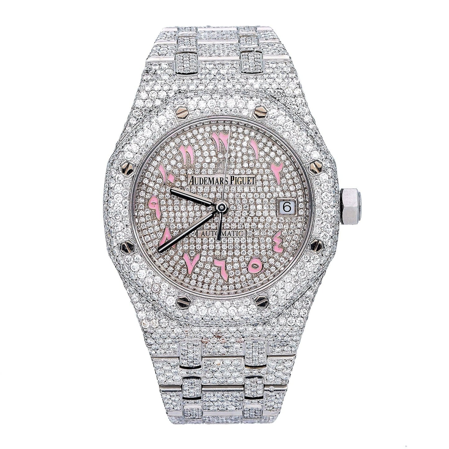 Audemars Piguet Royal Oak Selfwinding 15450ST 37MM Silver Diamond Dial With Stainless Steel Bracelet
